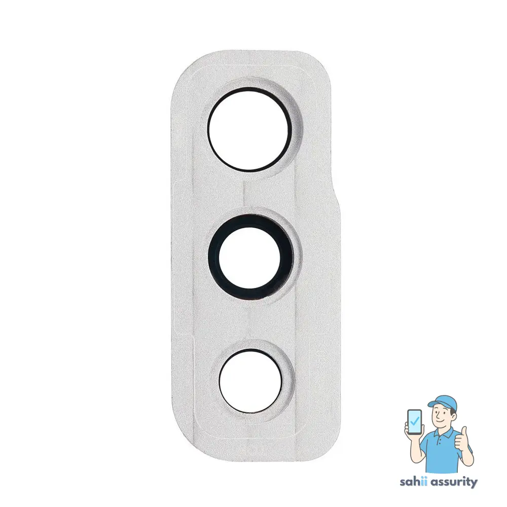 Camera Lens Glass with Frame for Samsung Galaxy A50s White thumbnail